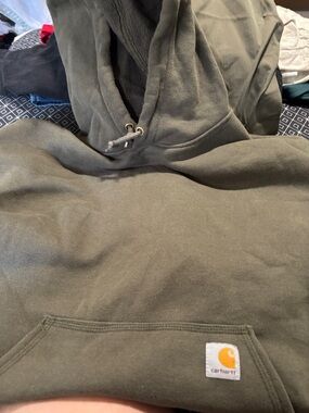 Carhartt Hooded Sweatshirt in Olive